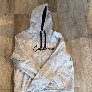Hollister Light Gray Hoodie